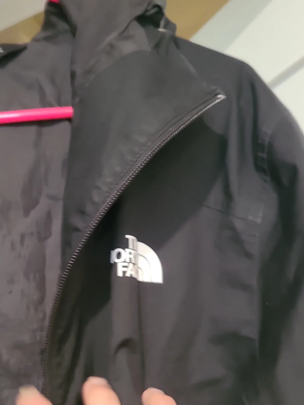 The North Face Black Hooded Rain Jacket